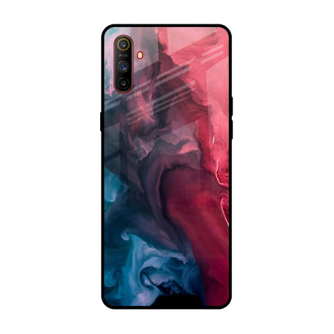 Blue & Red Smoke Glossy Case for Realme C3
