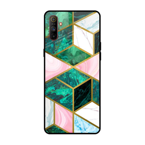Seamless Green Marble Glossy Case for Realme C3