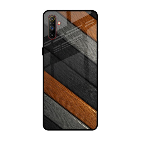 Tri Color Wood Glossy Case for Realme C3
