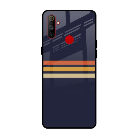 Tricolor Stripes Glossy Case For Realme C3