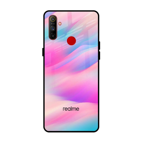 Colorful Waves Glossy case for Realme C3