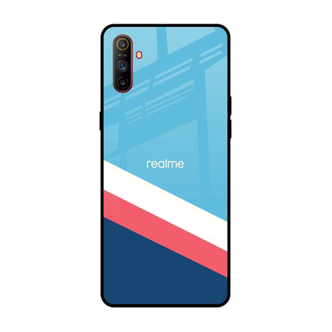 Pink & White Stripes Glossy Case For Realme C3