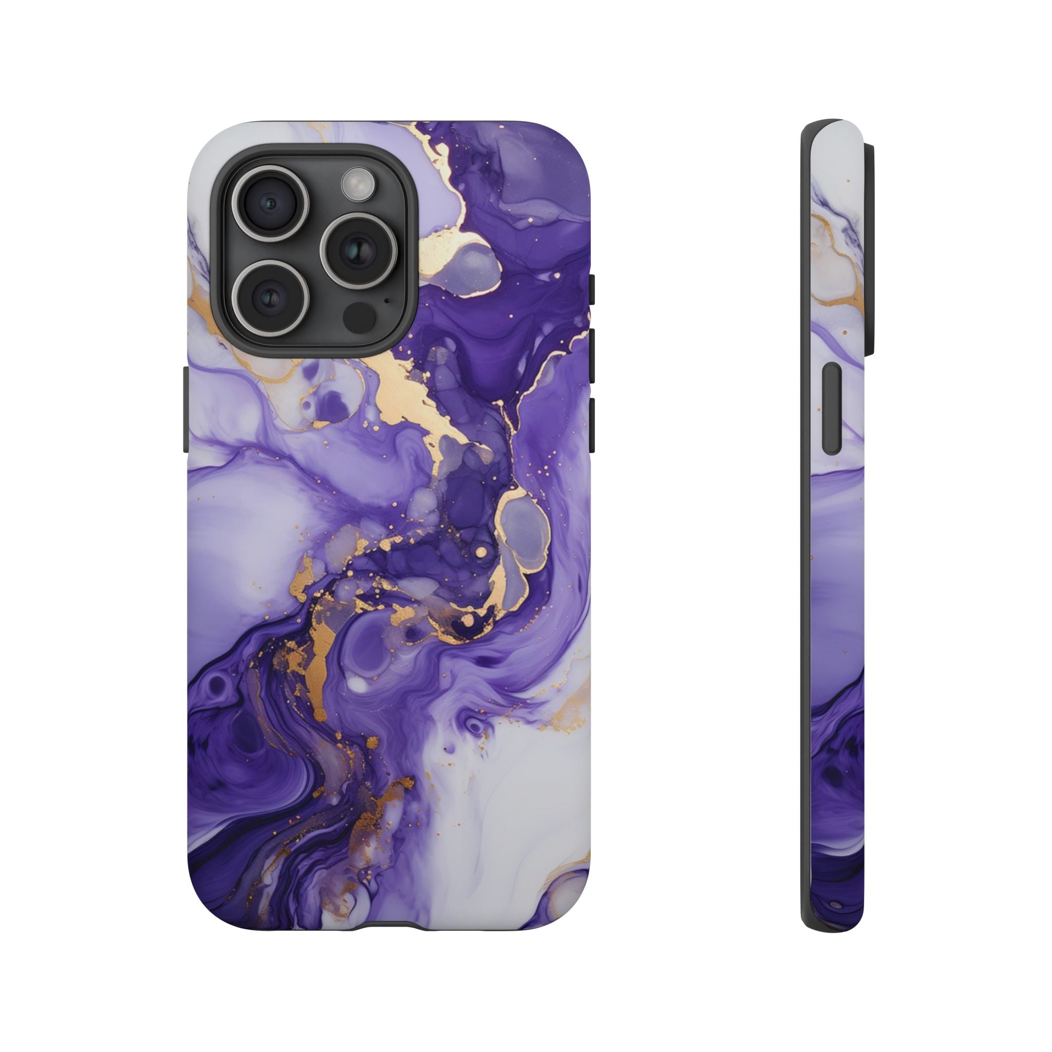Violet Flow Premium Tough Shining Phone Case (Double Layer) Available For All iPhone Models