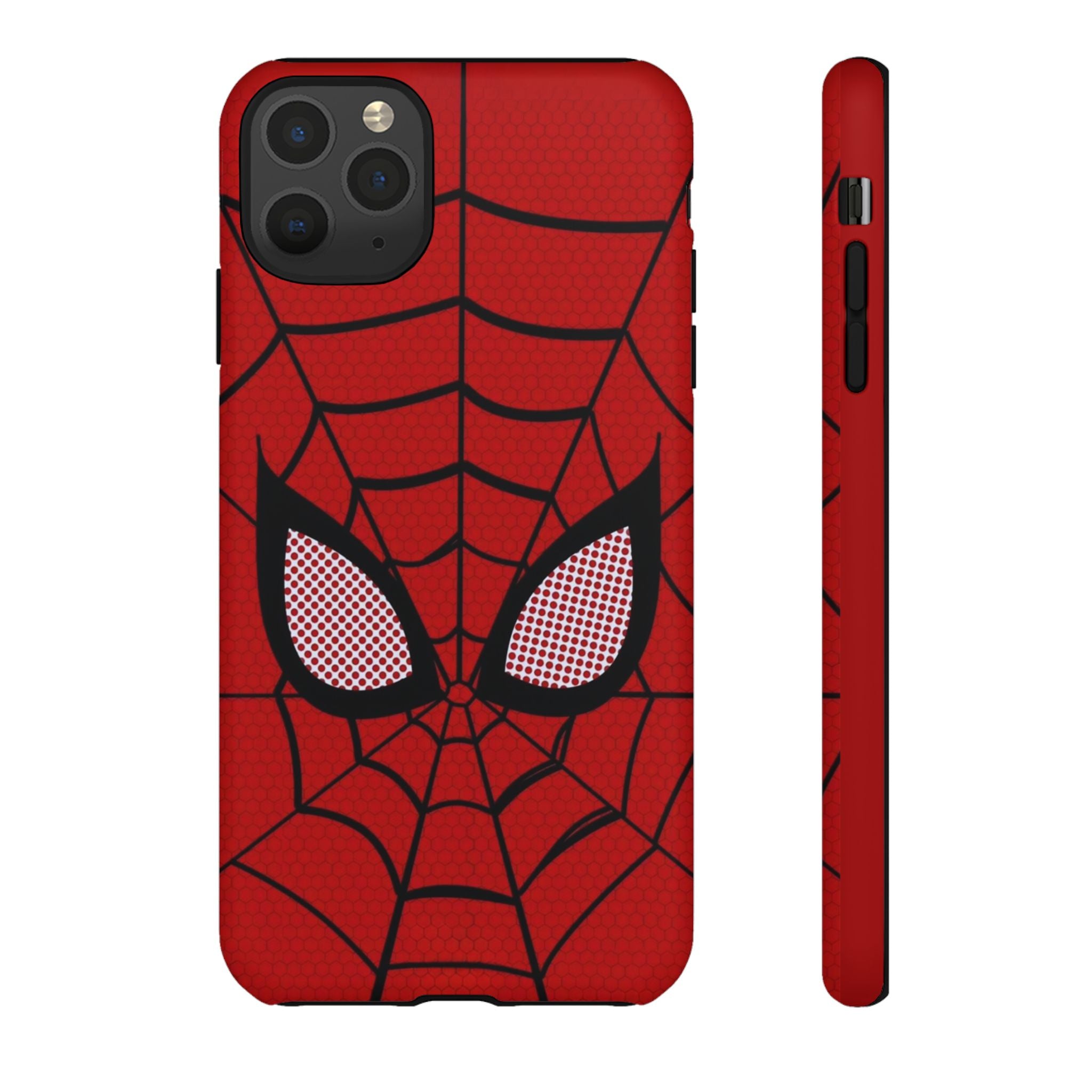 Scarlet Grid Mask Premium Tough Shining Phone Case (Double Layer) Available For All iPhone Models