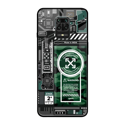 Green Camo Circuit Glossy Case for Poco M2 Pro