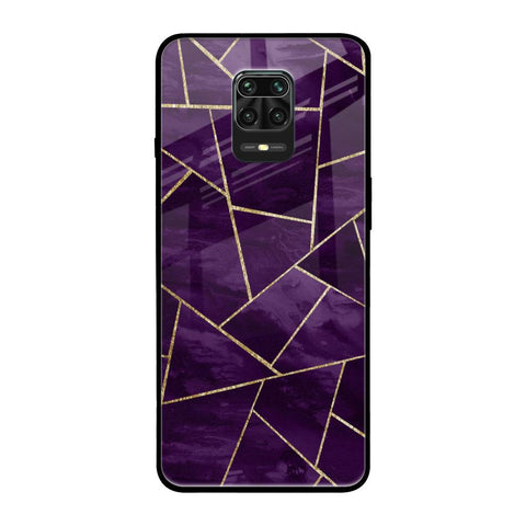 Geometric Purple Glossy Case For Poco M2 Pro