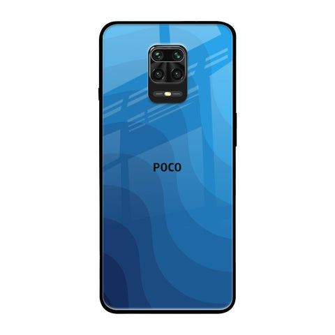 Blue Wave Abstract Glossy Case for Poco M2 Pro