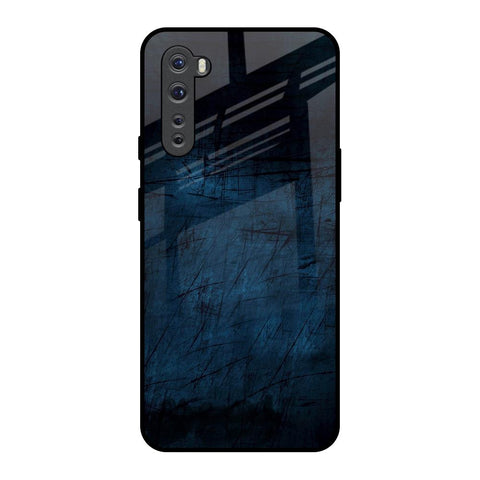 Dark Blue Grunge Glossy Case for OnePlus Nord