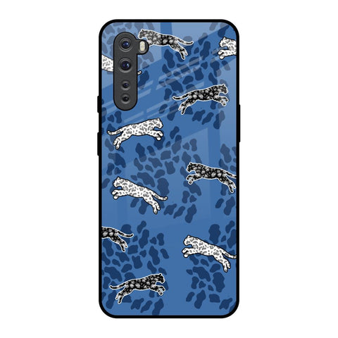Blue Cheetah Glossy Case for OnePlus Nord