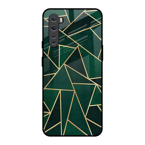 Abstract Green Glossy Case For OnePlus Nord
