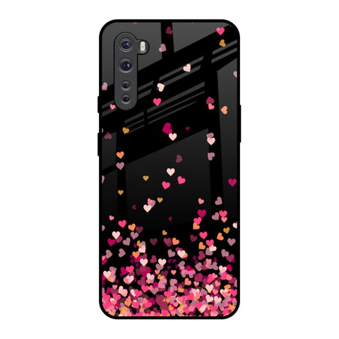 Heart Rain Fall Glossy Case For OnePlus Nord