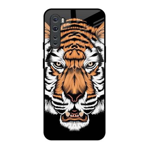 Angry Tiger Glossy Case For OnePlus Nord