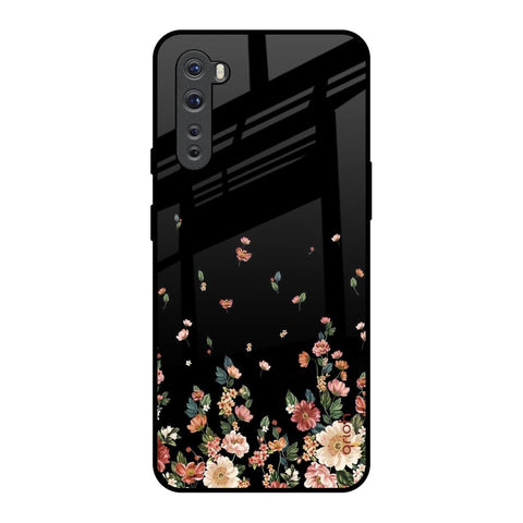 Floating Floral Print Glossy Case for OnePlus Nord