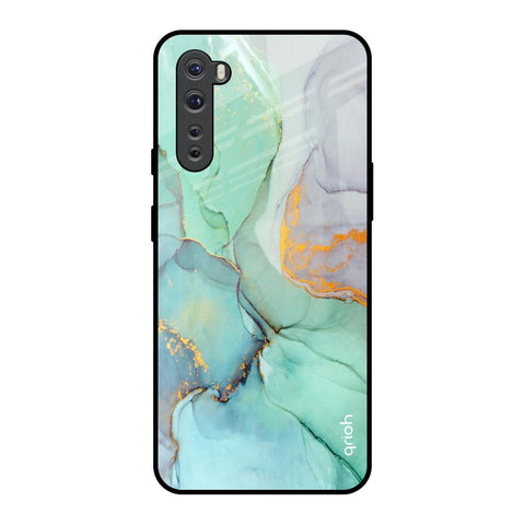 Green Marble Glossy Case for OnePlus Nord