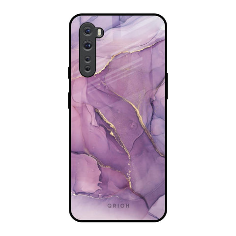 Purple Gold Marble Glossy Case for OnePlus Nord