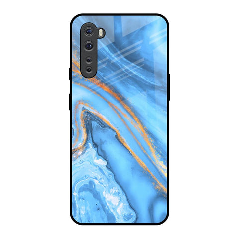 Vibrant Blue Marble Glossy Case for OnePlus Nord