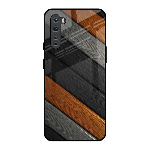 Tri Color Wood Glossy Case for OnePlus Nord