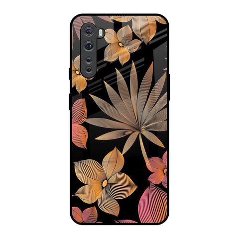 Lines Pattern Flowers Glossy Case for OnePlus Nord