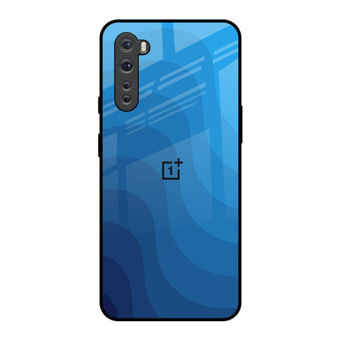 Blue Wave Abstract Glossy Case for OnePlus Nord