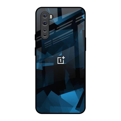 Polygonal Blue Box Glossy Case For OnePlus Nord