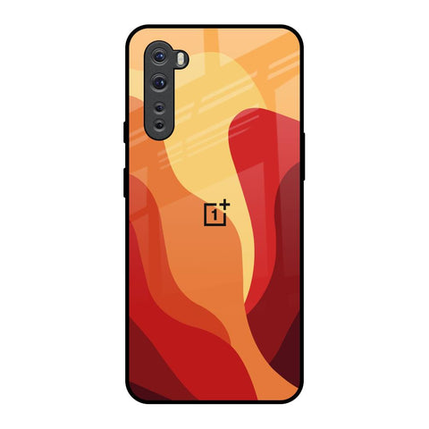 Magma Color Pattern Glossy Case for OnePlus Nord