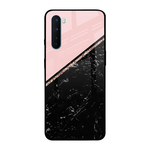 Marble Texture Pink Glossy Case For OnePlus Nord