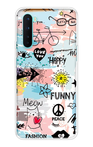 Happy Doodle Soft Cover for OnePlus Nord