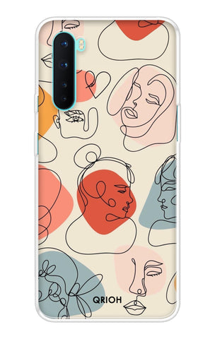 Abstract Faces Soft Cover for OnePlus Nord