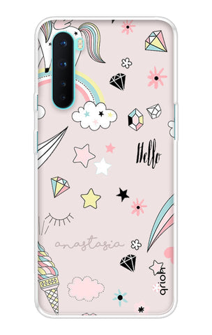 Unicorn Doodle Soft Cover For OnePlus Nord