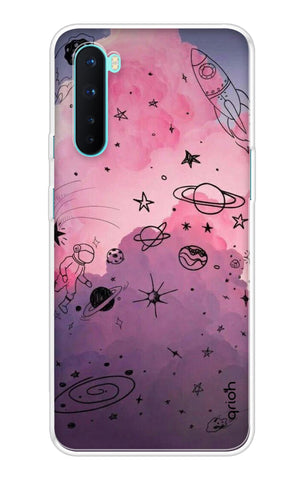 Space Doodles Art Soft Cover For OnePlus Nord