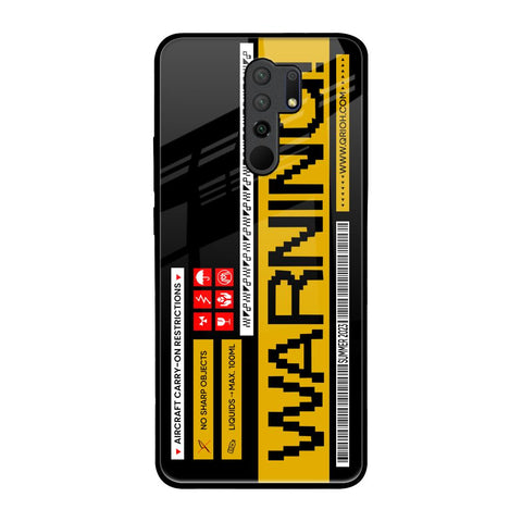 Aircraft Warning Glossy Case for Redmi 9 prime