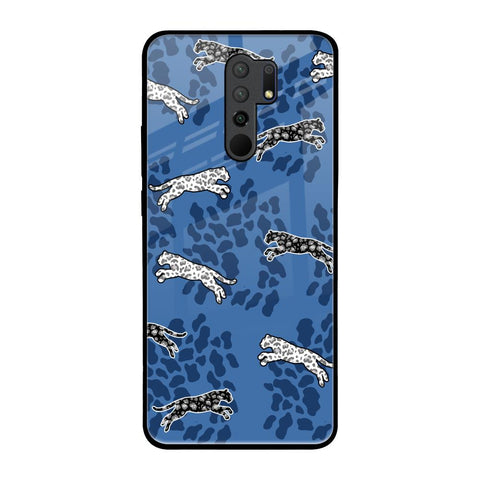 Blue Cheetah Glossy Case for Redmi 9 prime