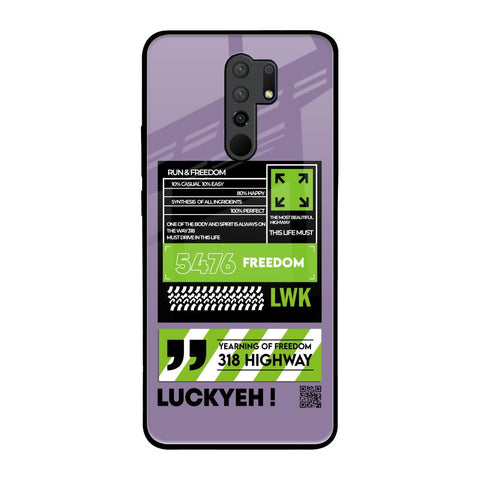 Run & Freedom Glossy Case for Redmi 9 prime