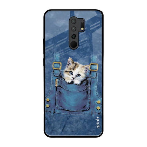 Kitty In Pocket Glossy Case For Redmi 9 prime