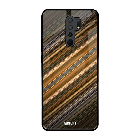 Diagonal Slash Pattern Glossy Case for Redmi 9 prime