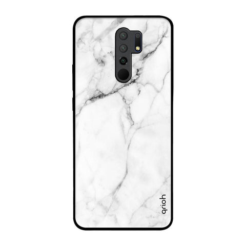 Modern White Marble Glossy Case for Redmi 9 prime