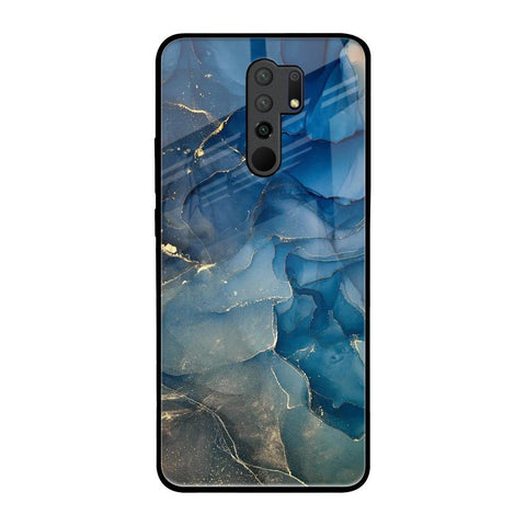 Blue Cool Marble Glossy Case for Redmi 9 prime