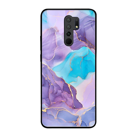 Alcohol ink Marble Glossy Case for Redmi 9 prime