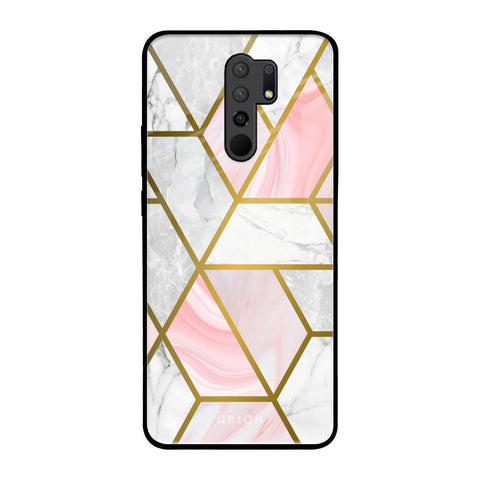 Geometrical Marble Glossy Case for Redmi 9 prime