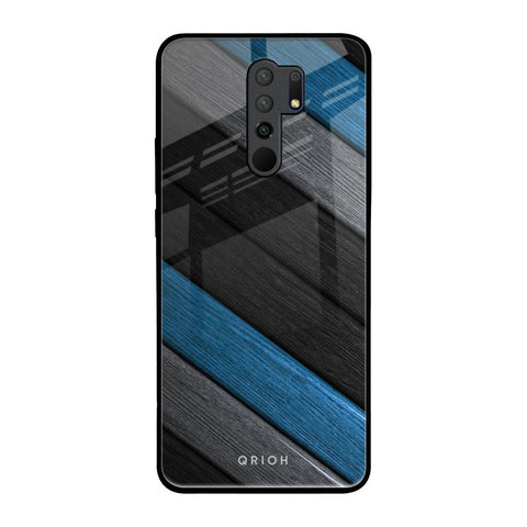 Multicolor Wooden Effect Glossy Case for Redmi 9 prime