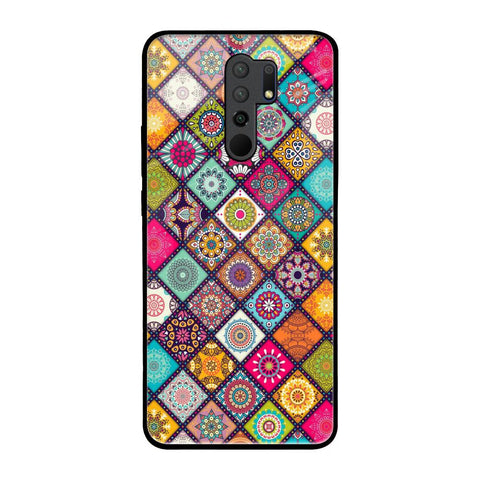 Multicolor Mandala Glossy Case for Redmi 9 prime