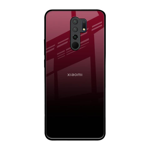 Wine Red Glossy Case For Redmi 9 prime