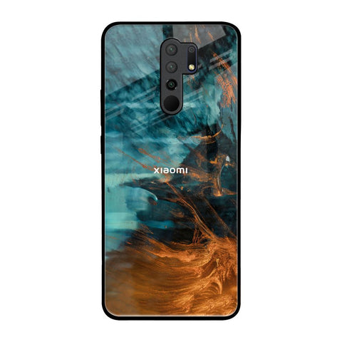 Golden Splash Glossy Case for Redmi 9 prime