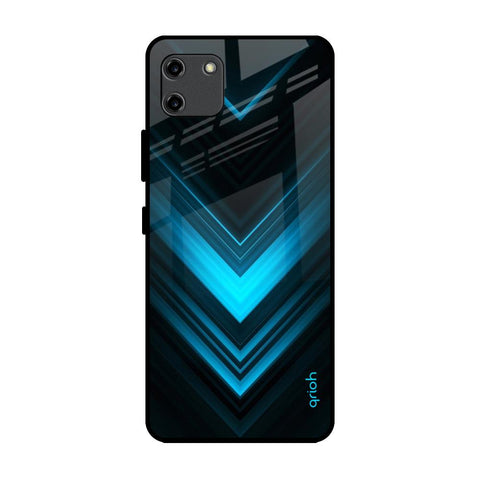Vertical Blue Arrow Glossy Case For Realme C11