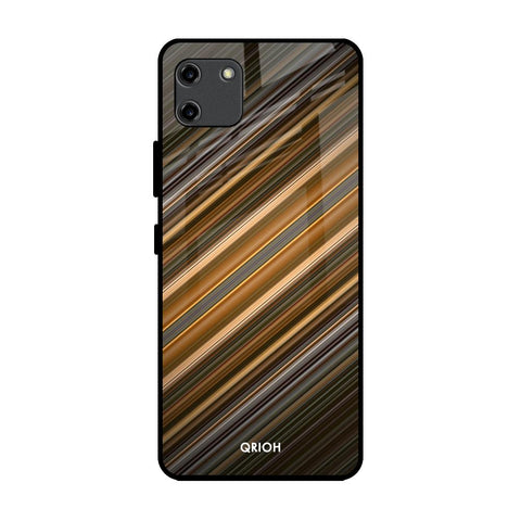 Diagonal Slash Pattern Glossy Case for Realme C11