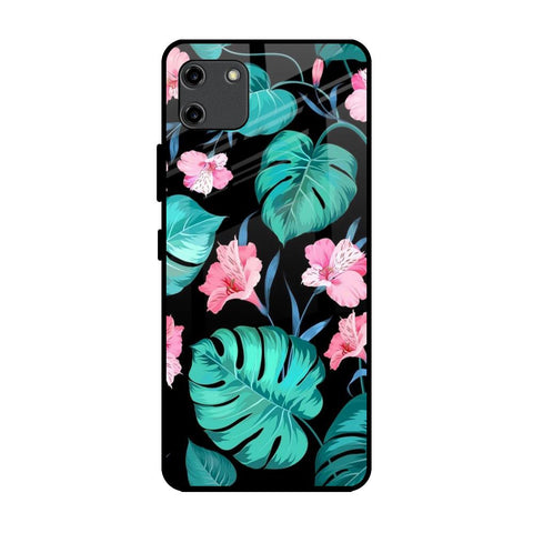 Tropical Leaves & Pink Flowers Glossy Case for Realme C11