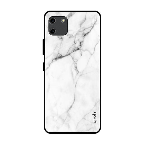 Modern White Marble Glossy Case for Realme C11