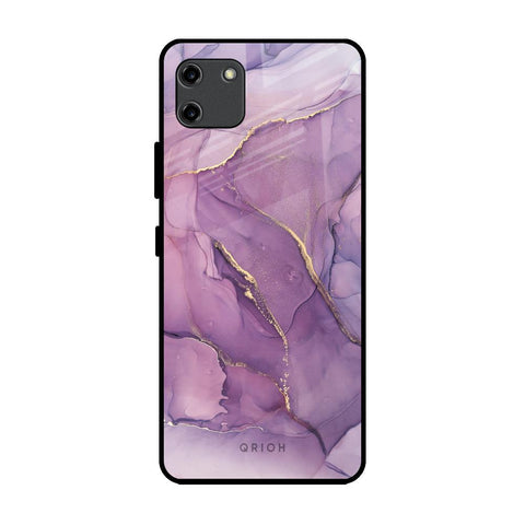 Purple Gold Marble Glossy Case for Realme C11