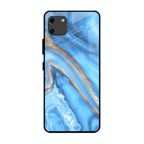Vibrant Blue Marble Glossy Case for Realme C11