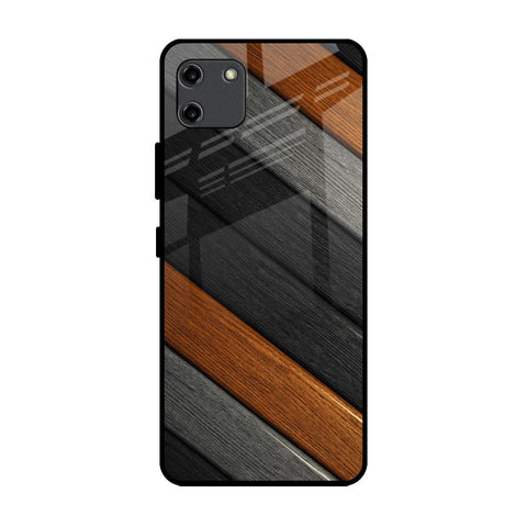 Tri Color Wood Glossy Case for Realme C11